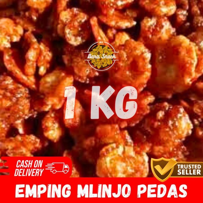 

[ 1KG ] Emping Mlinjo Matang Rasa Pedas Premium / Camilan Snack Kiloan Murah -B