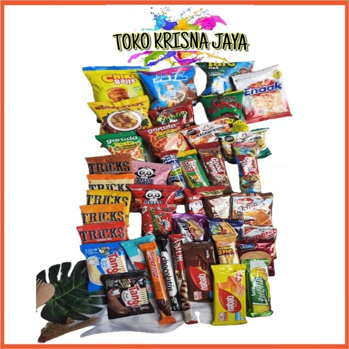 

PAKET NGEMIL DAPAT 40 ITEM SNACK VARIASI BERAGAM