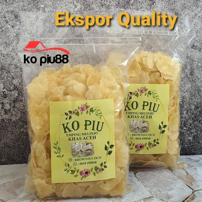 

Emping Melinjo Khas Aceh Asin Keripik Cemilan