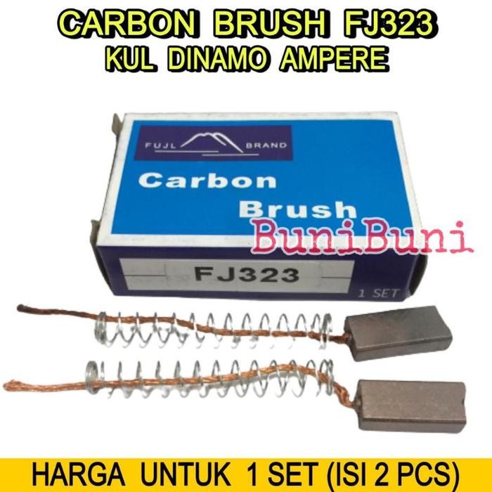 Jual Carbon Brush Alternator Fj 323 / Kul Ampere Mobil Kijang Carry Hardtop Hiace T120 - 1 Set Fj323