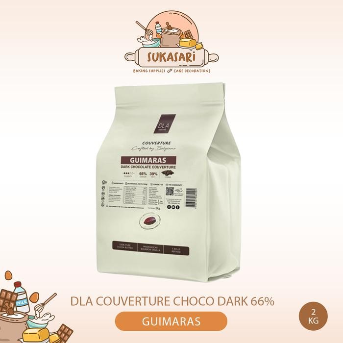 

DLA Naturals GUIMARAS 66% 2kg Coklat Coin Dark Couverture Chocolate / Cokelat Koin