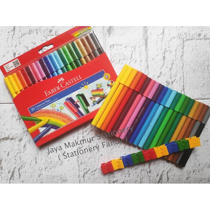 

Bisa Gosend! Connector Pen Faber-Castell 20 Warna