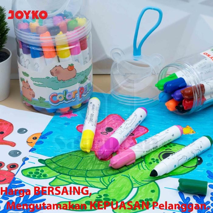 

Color Pen Joyko Clp 63 24 Washable / Spidol 24 Warna Clp-63 Tulis Bisa Cuci / Pena Berwarna