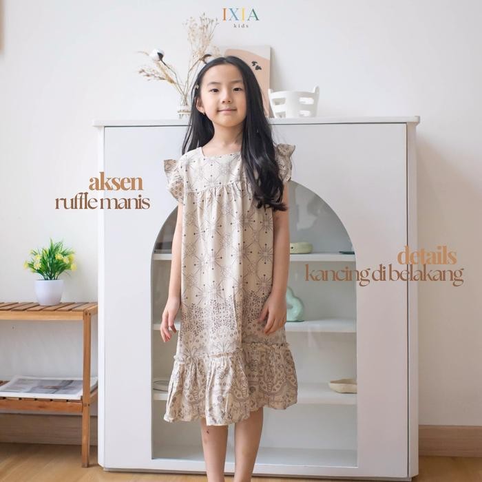 [ Ixia Kids ] Carla Dress / Dress Anak Perempuan 1-8 Tahun