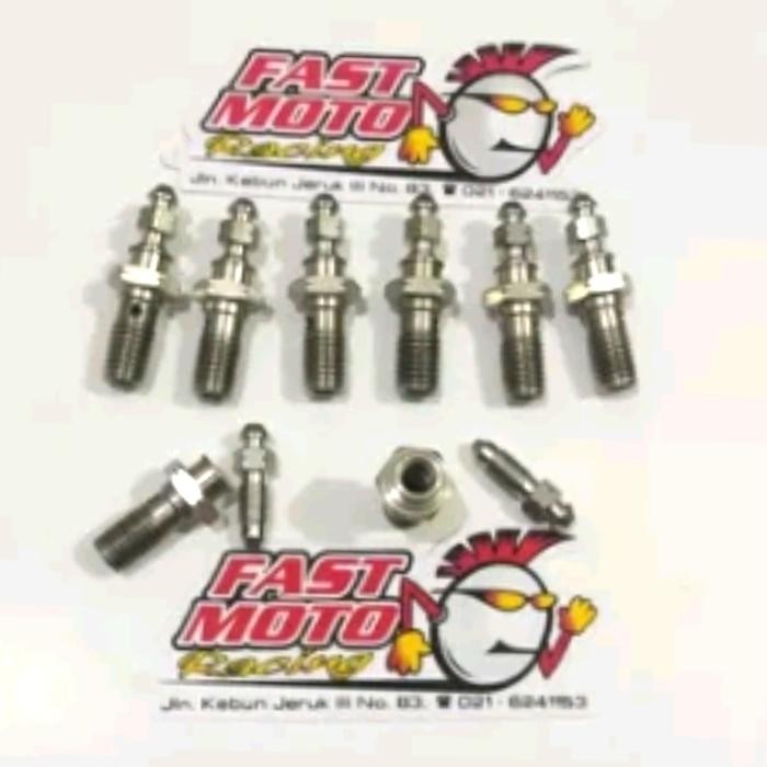 Baut Selang Rem Derat Kasar Dgn Nipel Buang Angin