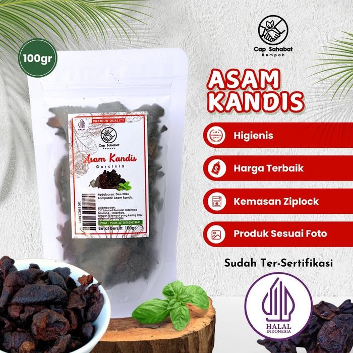 

100gr Asam Kandis / Dried Garcinia / Rempah / JSR 100% PREMIUM