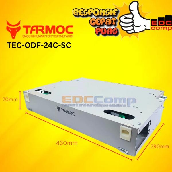 FIBER OPTIC ODF/OTB 24 CORE SC LENGKAP RACKMOUNT ODF 24C SC