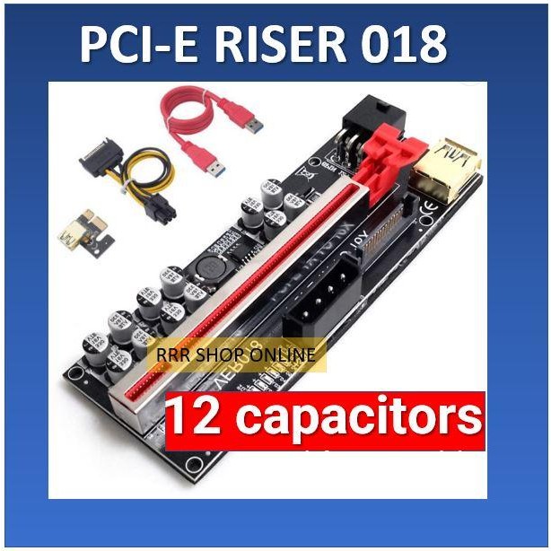 RISER PCIE 018 @ 12 CAPACITORS