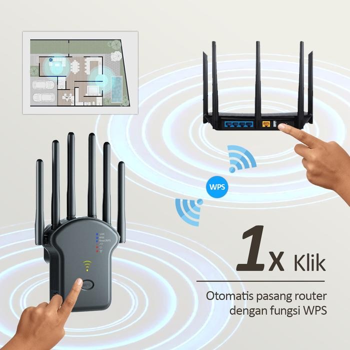 BONKYO WIFI REPEATER WIRELESS WIFI RANGE EXTENDER ROUTER REPEATER PENGUAT SINYAL WIFI PENGUAT SINYAL