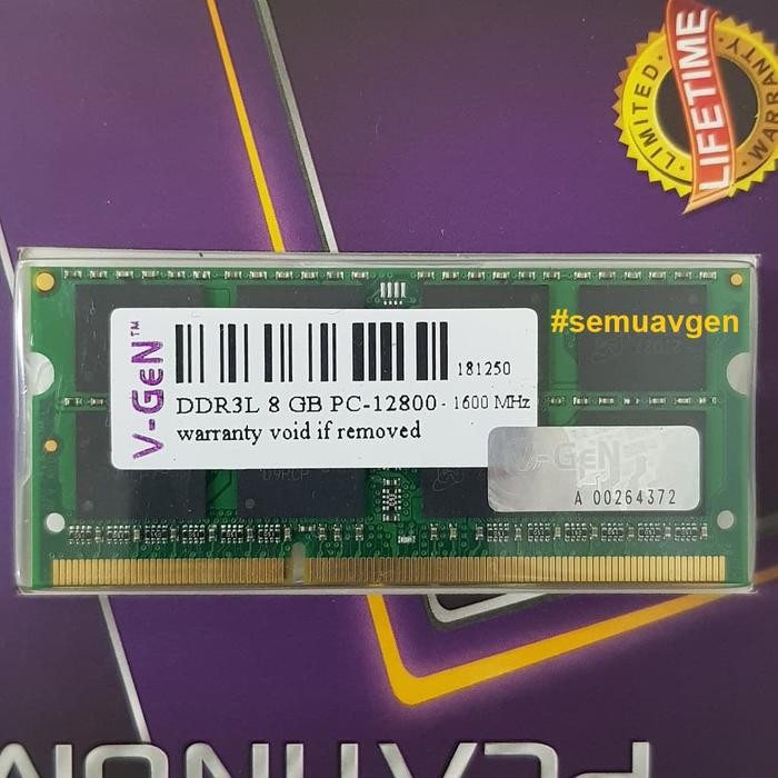 RAM / MEMORY LAPTOP DDR3L 8GB 1600MHZ PC-12800