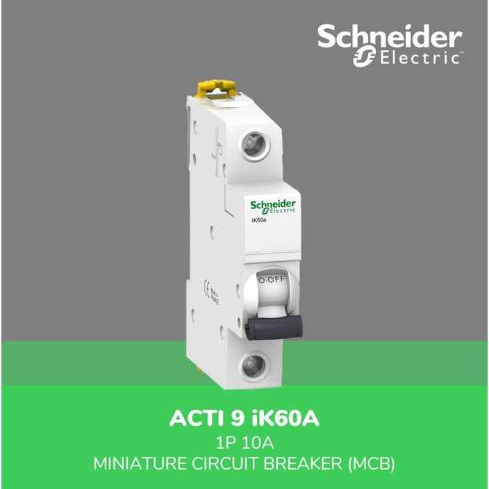SCHNEIDER ELECTRIC ACTI 9 MCB IK60A - 1P 10A - A9K14110