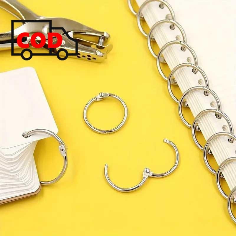 

Ring Buka Tutup Buku Binder Menu Gantungan Kunci Metal 50 PCS Penyatu Kertas