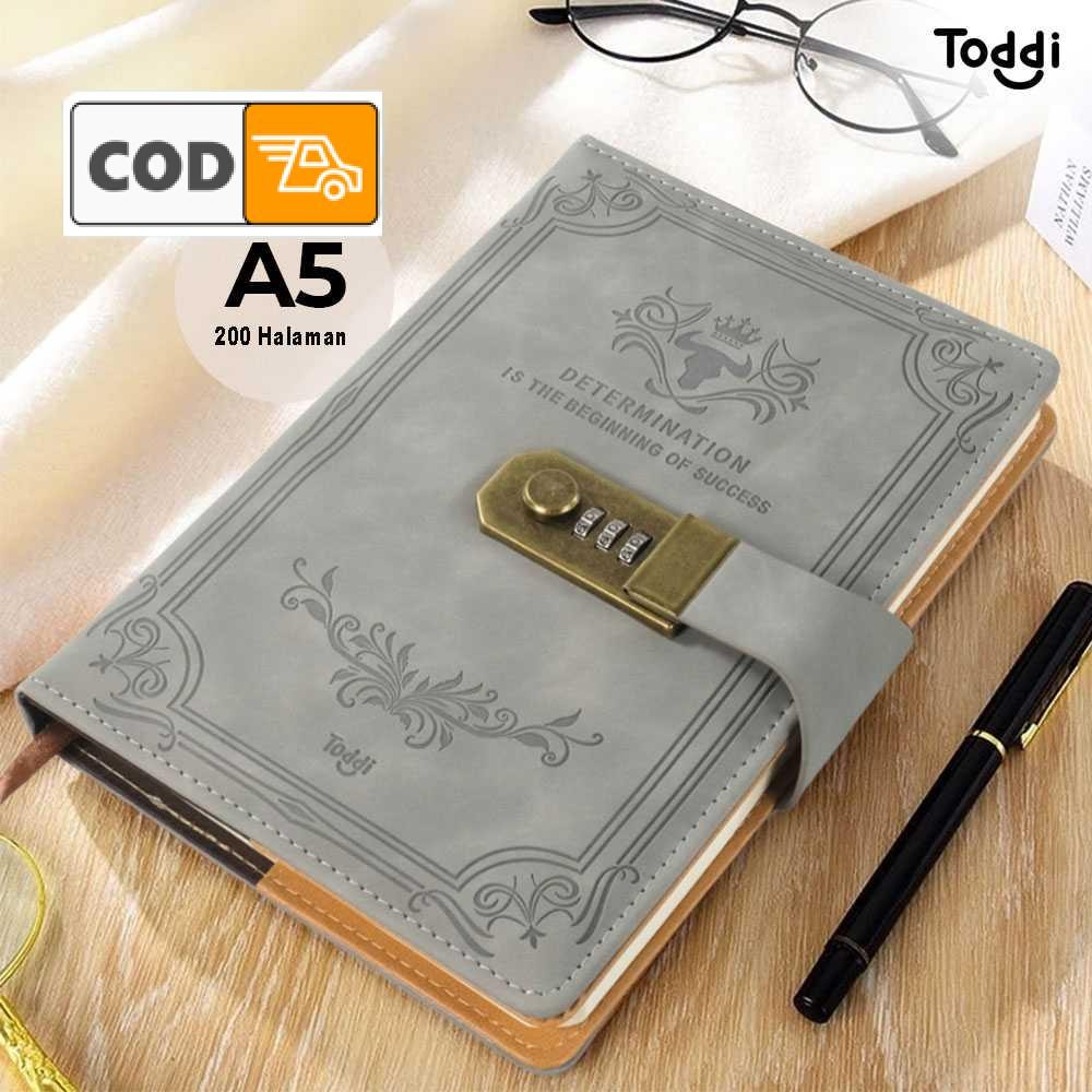 

Buku Jurnal Leather Diary A5 200 Halaman Pengunci Password Kulit PU Vintage dengan Pembatas