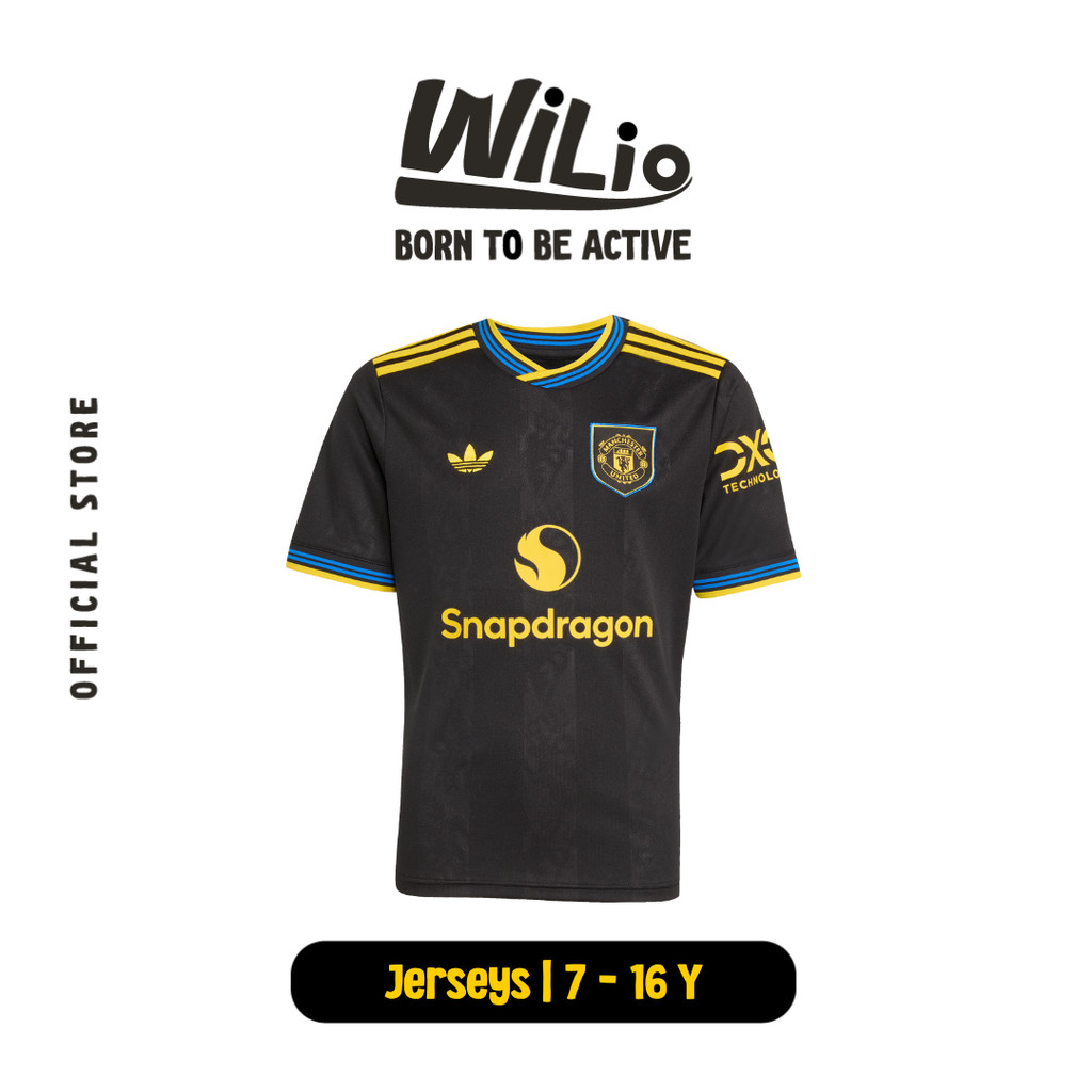 ADIDAS Manchester United 25/26 Third Jersey Kids KD4227 - Jersey Anak (Hitam)