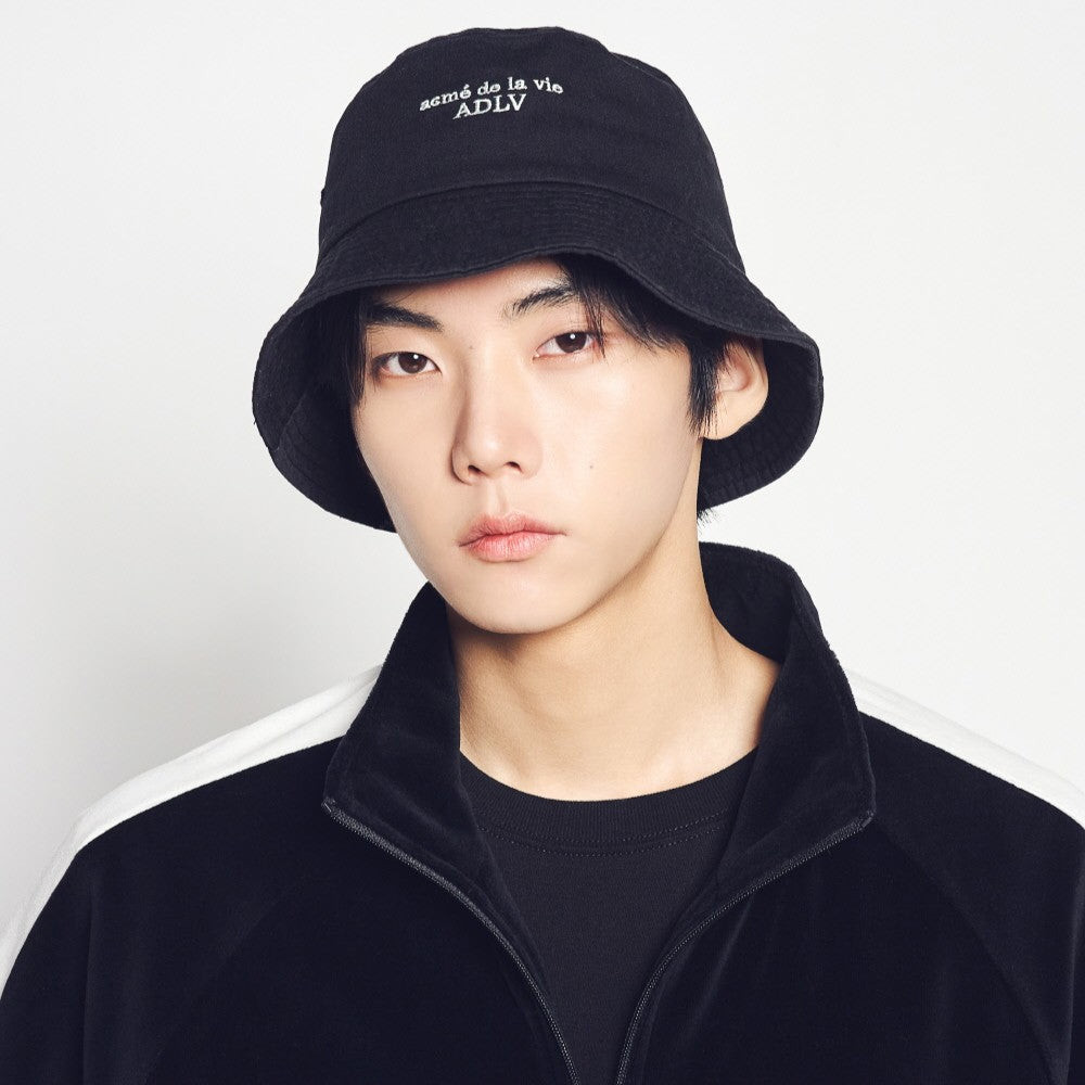 [ADLV] Basic Logo Bucket Hat Black - Topi Standard Fit Unisex Acme de da vie