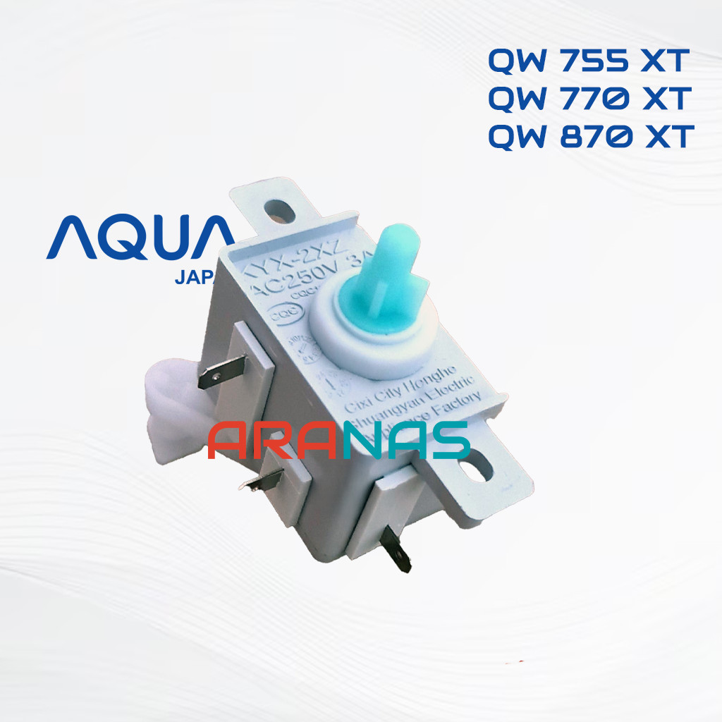 TIMER SELECTOR AQUA JAPAN 7 Kg QW755XT QW770XT QW870XT Putaran Selektor Pembuangan Mesin Cuci 2 Tabu