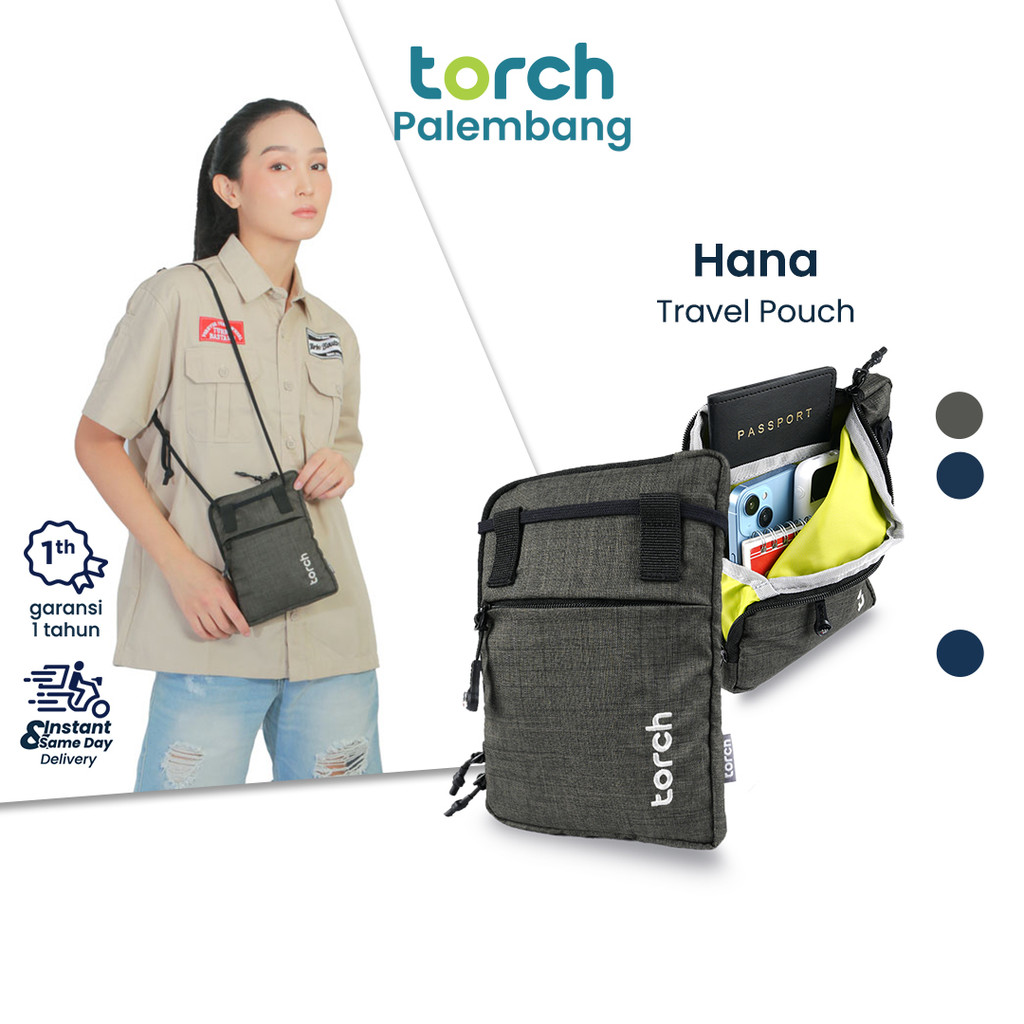 TORCH Hana Tas Selempang HP Passport Travel Pouch Tas Konser Multifungsi