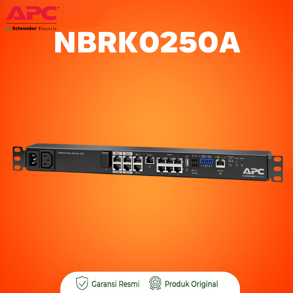 APC NBRK0250A NetBotz Rack Monitor 250A Environmental Monitoring System Data Center