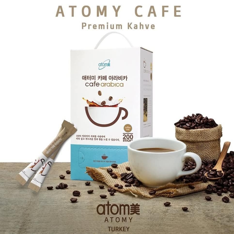 Atomy Kopi CAFE ARABICA 100% & KAFEIN Alami/Kopi Mix/Coffee isi 200 sc