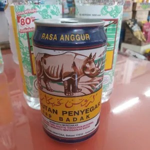 Larutan cap badak rasa anggur
