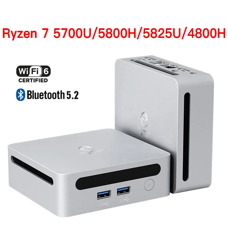 PC MINI Ryzen 7 5700U/5800H/5825U/4800H PC MINI Windows 11 Pro 16GB
