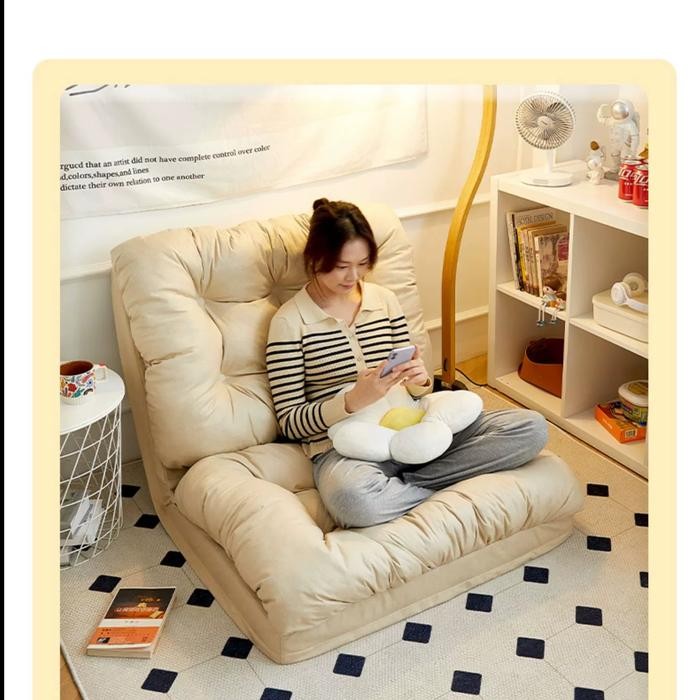 PREMIUM L&Q Sofa kamar tidur sofa multi-fungsi yang dapat disesuaikan Sofa minimalis Tempat tidur