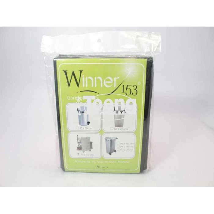 KANTONG SAMPAH 80X100 HITAM (20PCS) WINNER / KANTONG PLASTIK SAMPAH