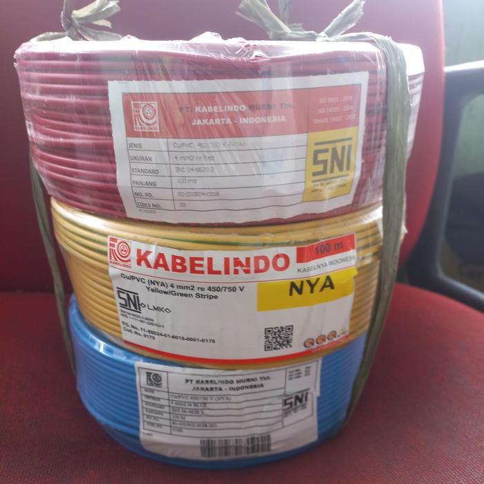 KABEL NYA 4MM KABELINDO KABEL KAWAT NYA 4MM KABELINDO @100M 4 BESAR