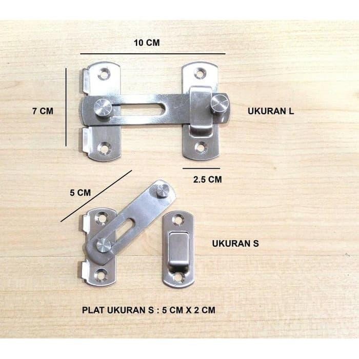 PREMIUM Pengaman Pintu Sliding Kamar Mandi S