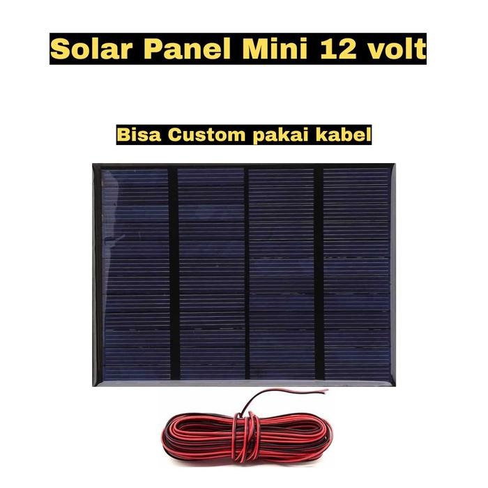 PREMIUM Solar Panel Mini 12v 12volt Solar Cell Panel Surya Mini Polycrystalline Bisa Custom Pakai