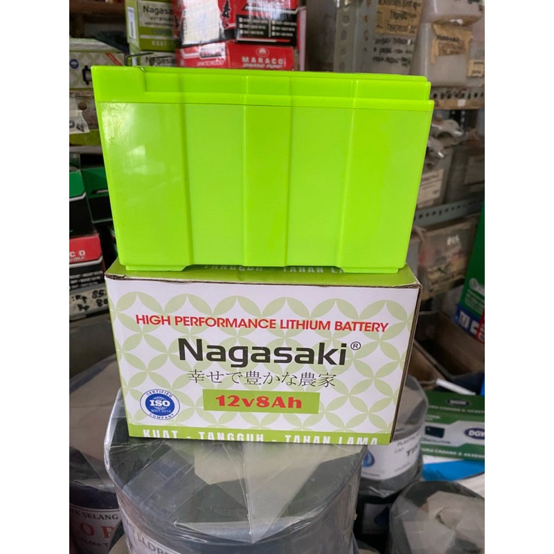 Aki Lithium NAGASAKI 12V 8 AH - Charger Harus Lithium