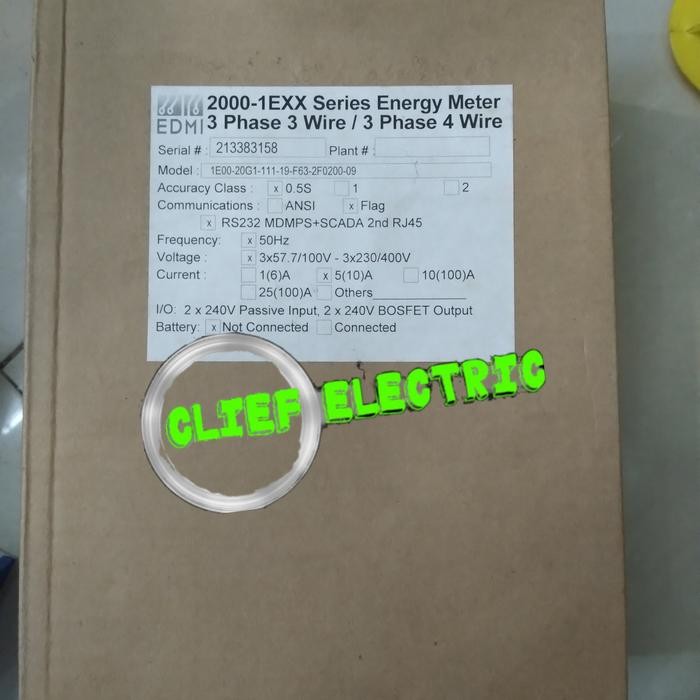 KWH METER DIGITAL 3 PHASE EDMI MK10E 5(10)A