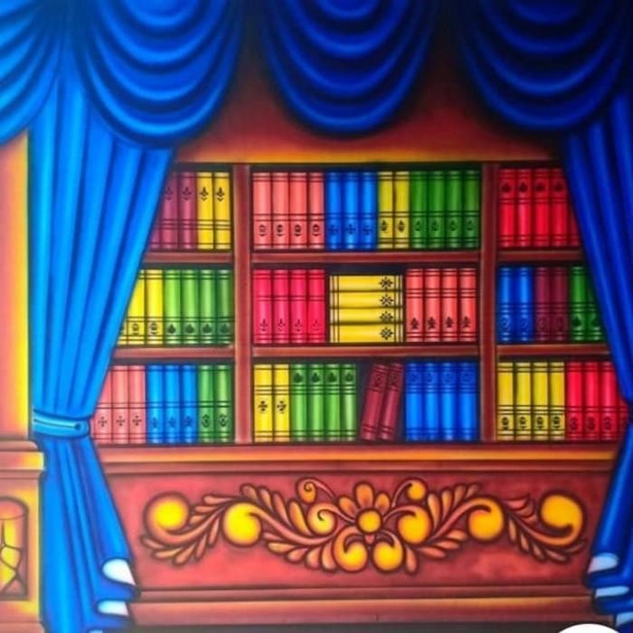 kain background foto wisuda buku 2.5x3 meter