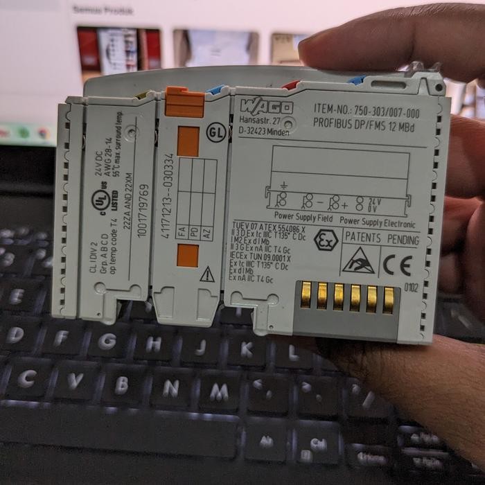 WAGO 750-303 PROFIBUS COUPLER MADE IN GERMANY