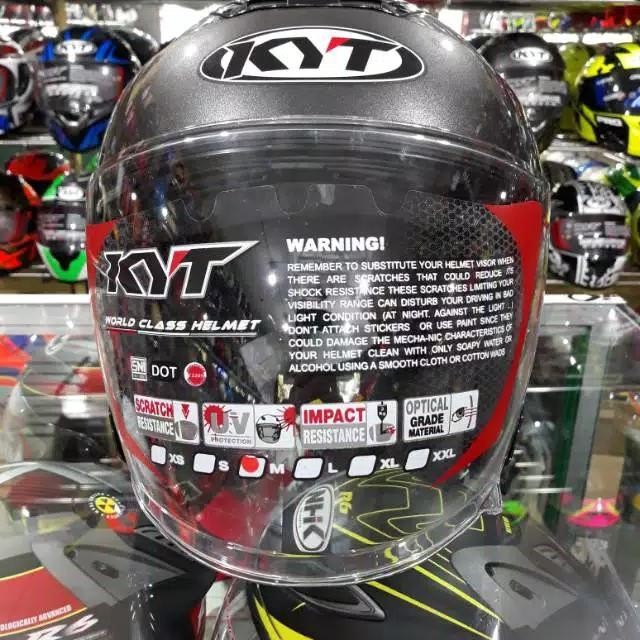 Kyt Helm Kyoto Solid Gunmetal