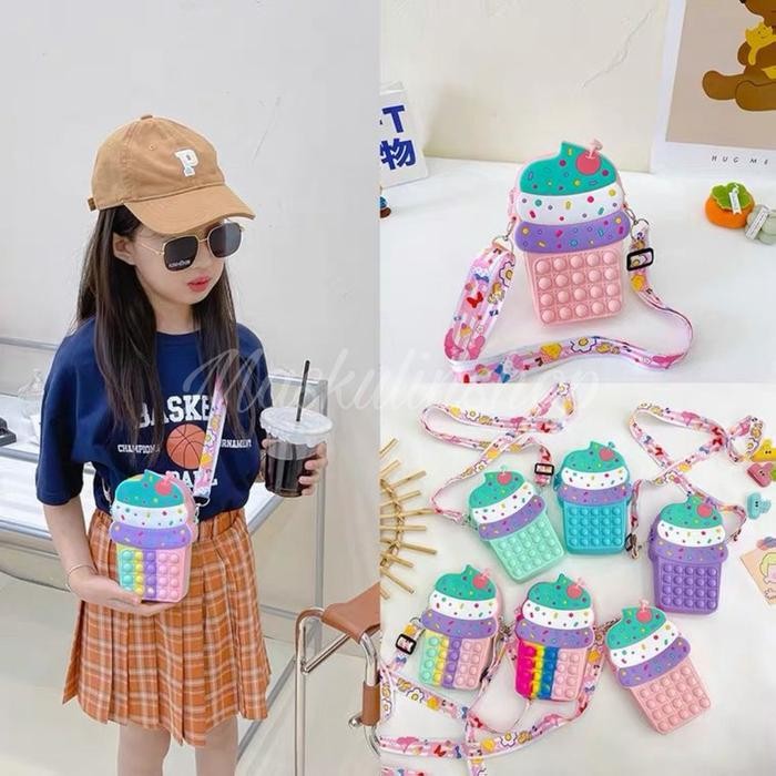 Pilihan- Tas Anak Pop It Selempang Fashion Jumbo/ Tas Selempang Anak Ukuran Besar