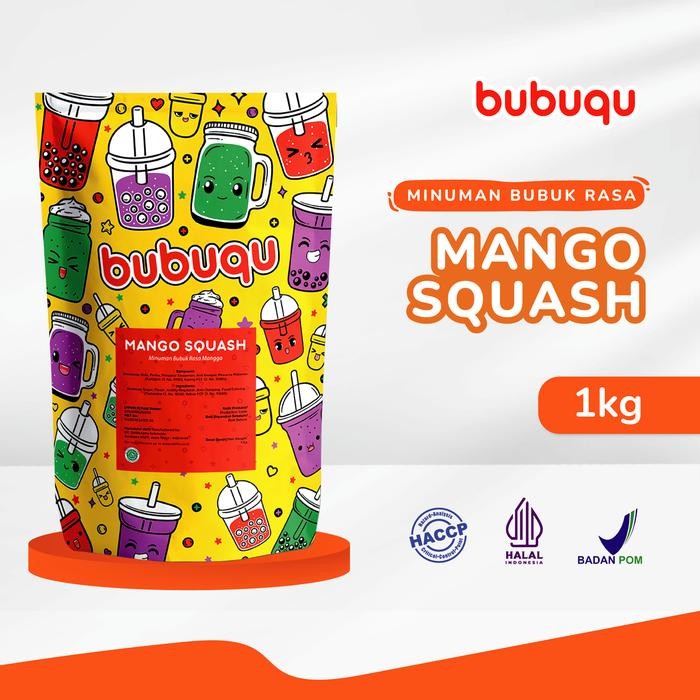 

Tersedia Bubuqu Powder Drink Mango 1Kg - Bubuk Minuman Mangga Kekinian