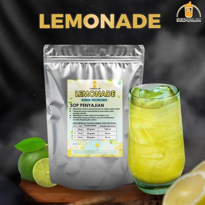 

Tersedia Bubuk Minuman Lemonade 1Kg Ekonomis Premix Powder Drink Termurah