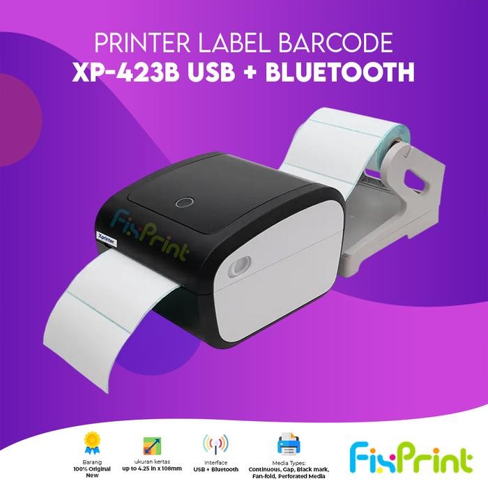 Printer Barcode Label Thermal USB - Xprinter XP420 / XP-420B / XP420B - XP-420B, USB ONLY