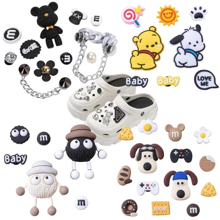 

ASLI Aksess dekorasi sepatu DIY kreativitas kartun dekoratif gesper lucu aksess l wanita Real READY