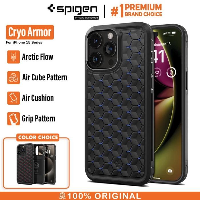 Case iPhone 15 Pro / Promax Spigen Cryo Armor Cooling Gaming Casing