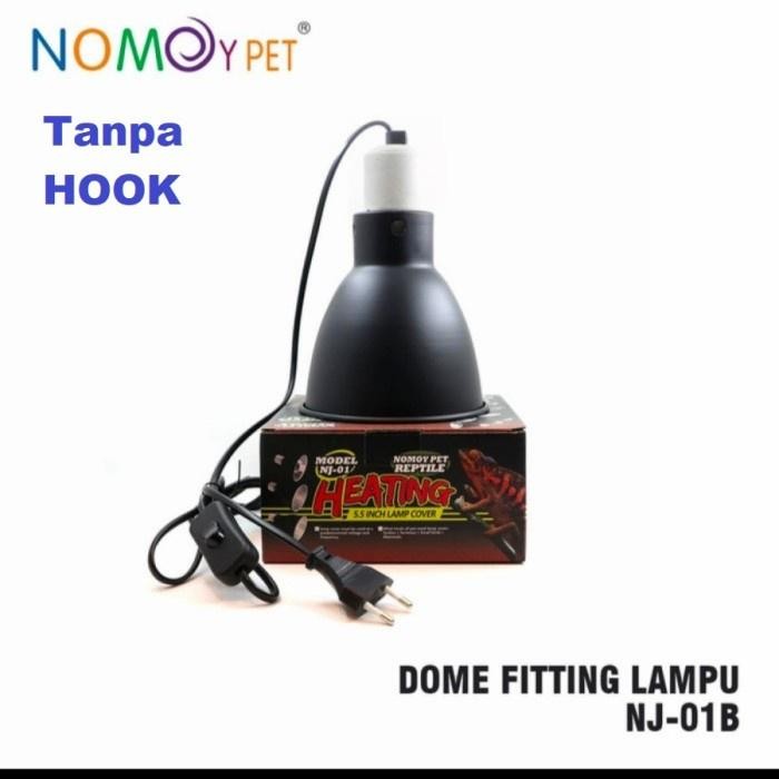 LIGHT DOME 14 X 20.5CM NOMOY NJ-01 B FITTING DOME UVB REPTIL BD ULAR SNAKE SULCATA