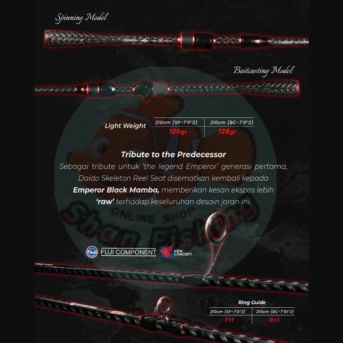 Joran Spinning UL Daido Emperor Black Mamba Limited Edition