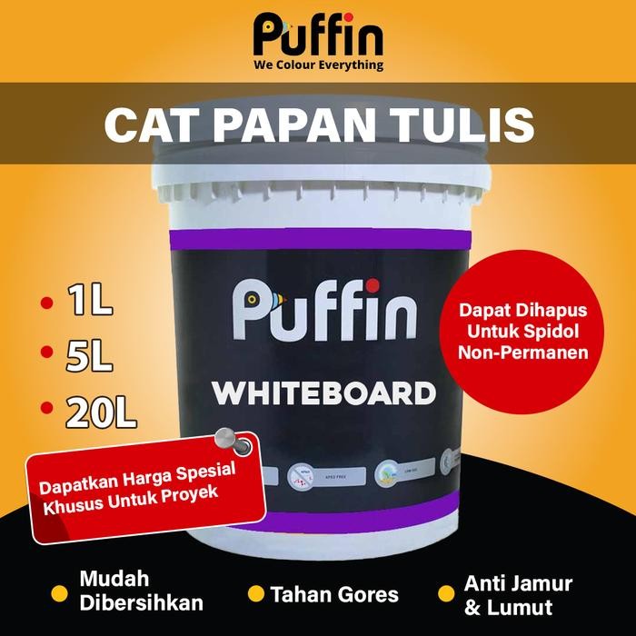 

Cat Papan Tulis White board - warna Putih