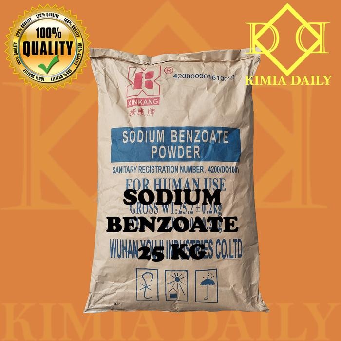 

Sodium Benzoat / Natrium Benzoat / Pengawet Makanan dan Minuman - 25 KG