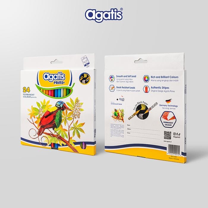 

Agatis Prime Permanent Color Pencil Hexagonal Wood C24 Colors