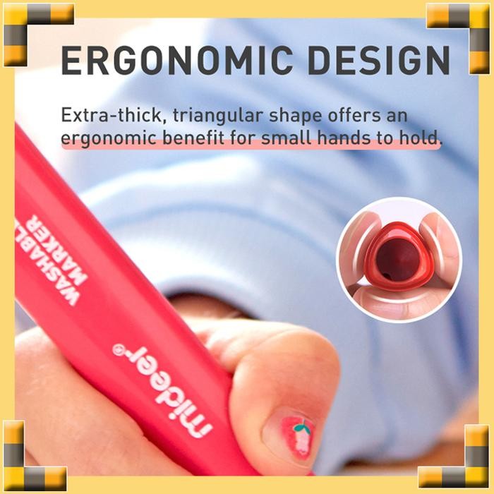 

Mideer Washable Marker Colorful Box Spidol Bisa Dihapus Isi 12 Dan 24