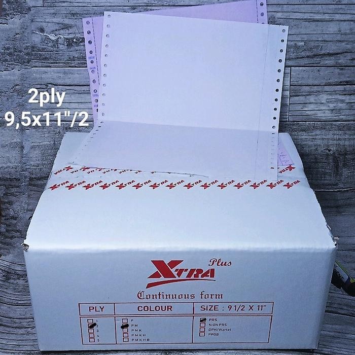 

Kertas Continuousform 2Ply 9,5X11" Dibagi 2