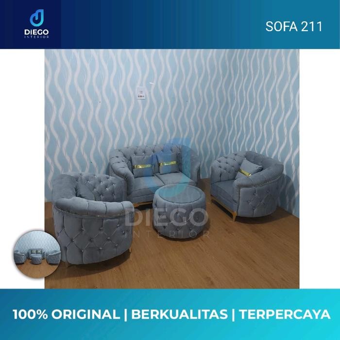Sofa Sultan Aloha Sofa Minimalis 211+Meja Sofa Turky Sofa Turki Free Bantal