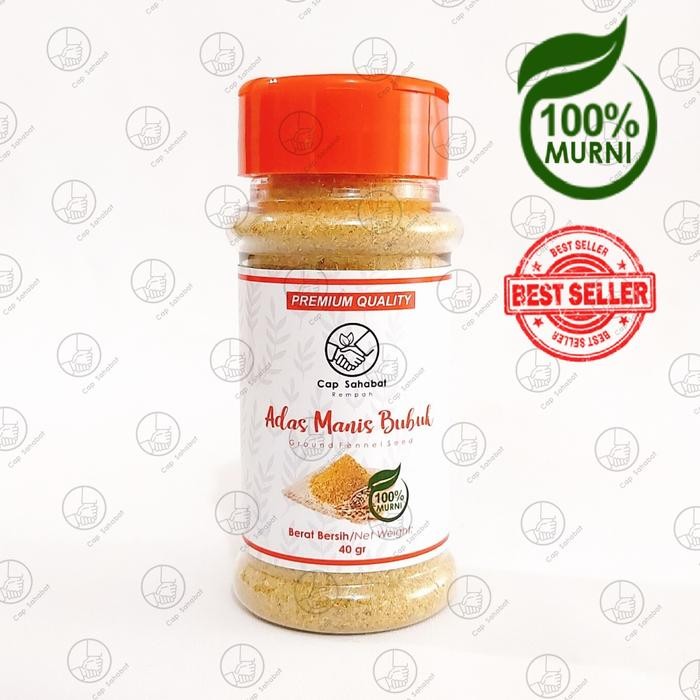 

Cap Sahabat - Adas Manis Bubuk Botol Premium / Ground Fennel Seeds